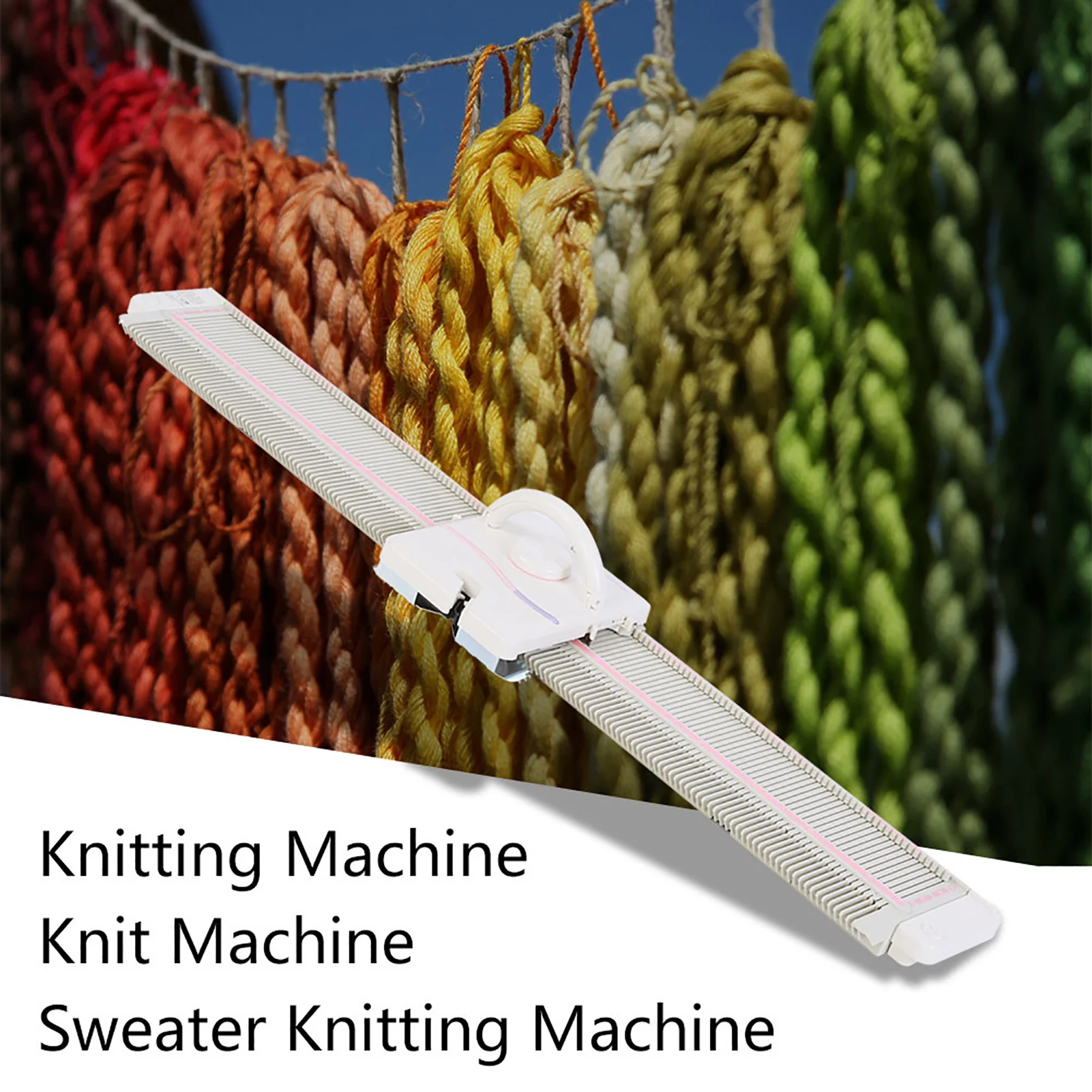 

LK150 6.5mm Mid Gauge 150 Stitches Plastic Domestic Knitting Machine with Accessories Knitting Machine Sweater Knitting Machine