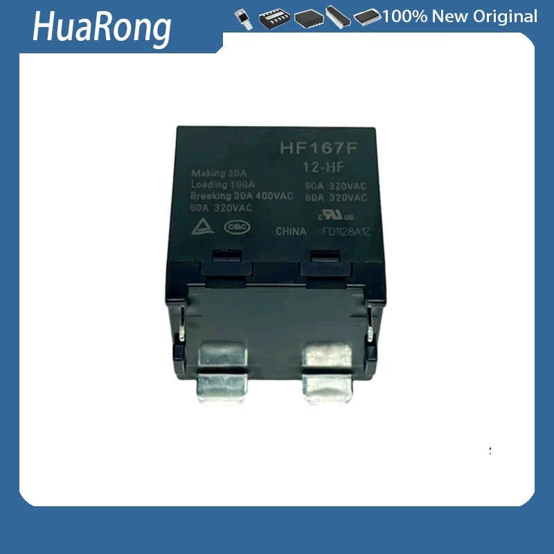 1Pcs/Lot  HF167F-12-HF 12V 12VDC 4PIN