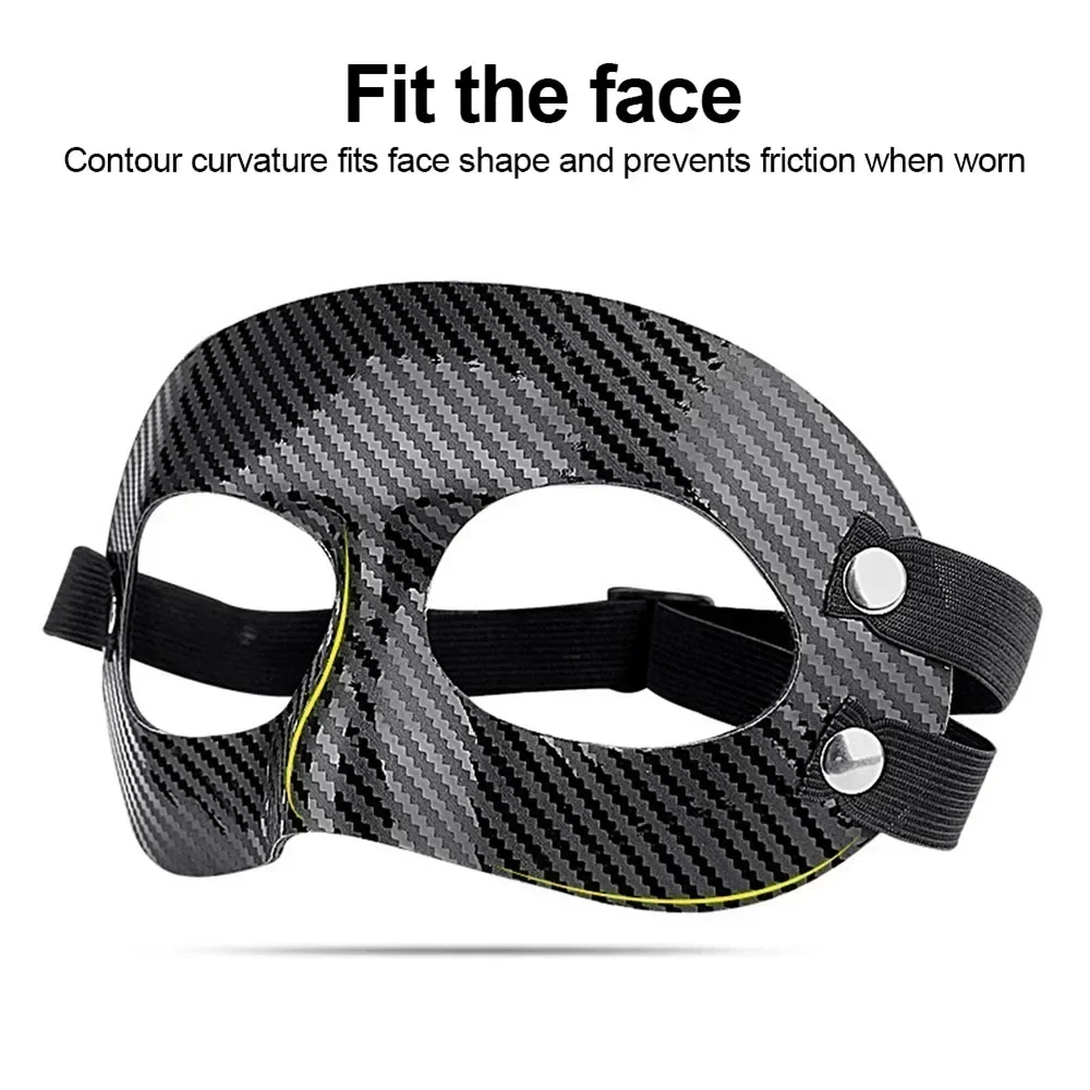 Sports Football Face Cover Party Face Masks Multi-functional Soccer Nose Protection Halloween Adjustable PVC Mask Unisex