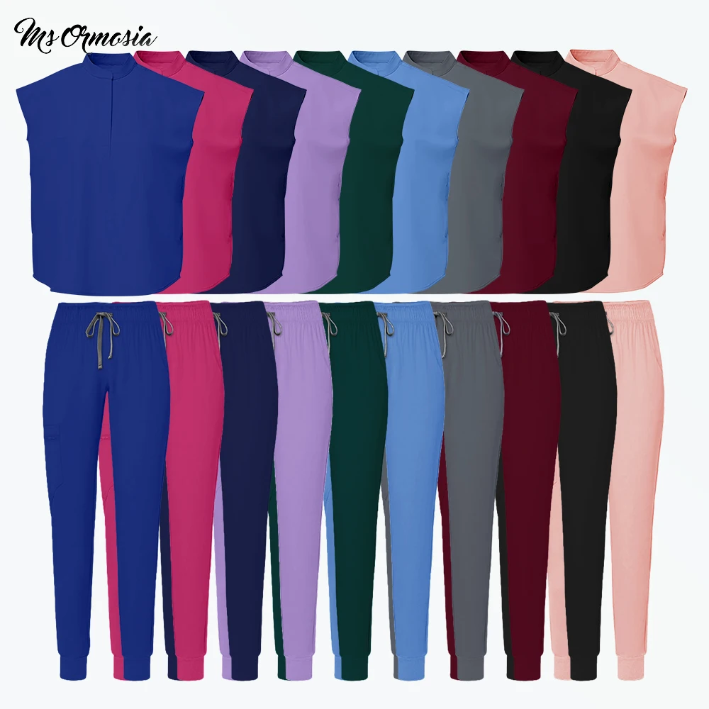 

Больничные скрабы, униформа, медицинский набор для кормления, рабочая одежда, полихромные хирургические халаты, клинический карманный топ, брюки для бега, косметический костюм