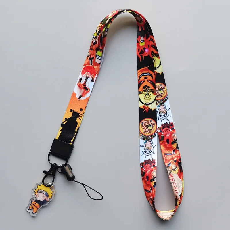 Anime Naruto Uzumaki Naruto Sasuke Kakashi Schlüsselband Niedliches Anime-Zubehör Kreatives Design Handy-Halsband Geschenk – Detail 4