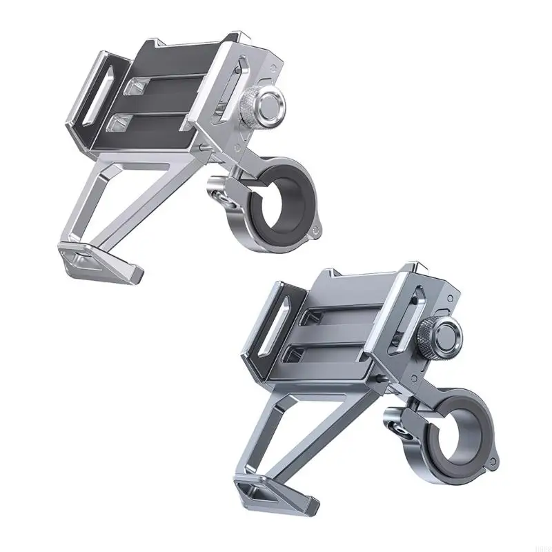 

H9EB 360 Degree Rotating Motorcycle Phone Holder Motorbike Handlebar Mount Phone Cradles Quick Installation Shockproof Stand