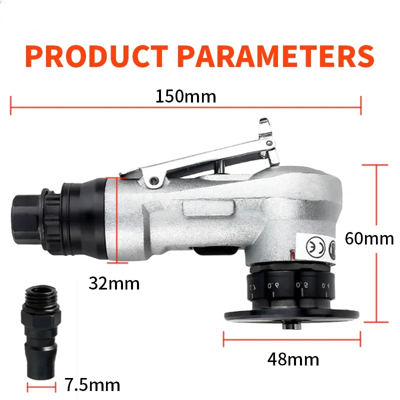 Handheld Micro Pneumatic Chamfering Machine 45 Degree Bending Chamfering Edging Deburring Air Chamfering Machine