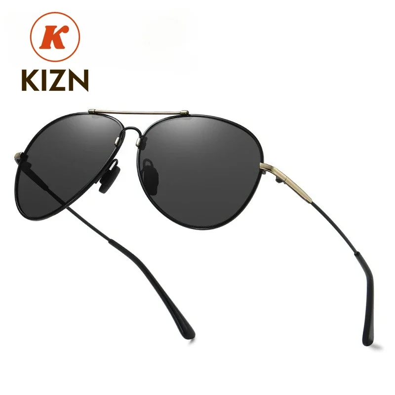 

KIZN 50 + 75 + 100 + 125 + 150 солнцезащитные очки, меняющие цвет, поляризационные металлические солнцезащитные очки ночного видения с памятью, оптические солнцезащитные очки по рецепту на заказ Hype