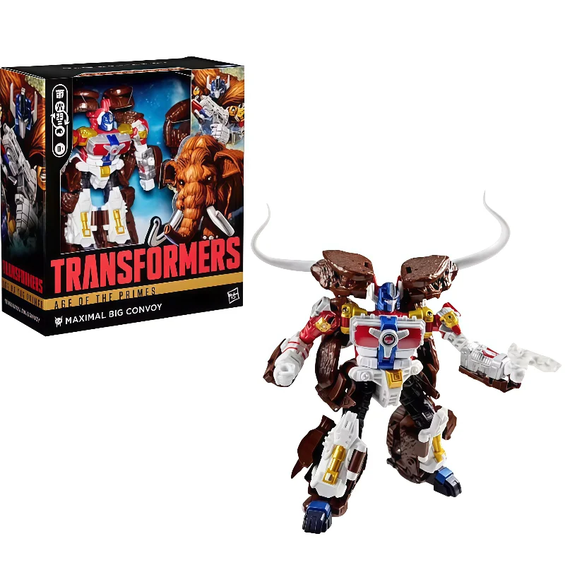 In Stock Hasbro Transformers Classic Toys Age of The Primes Leader Mammoth Optimus Prime Anime Action Figure Model Collect Toys