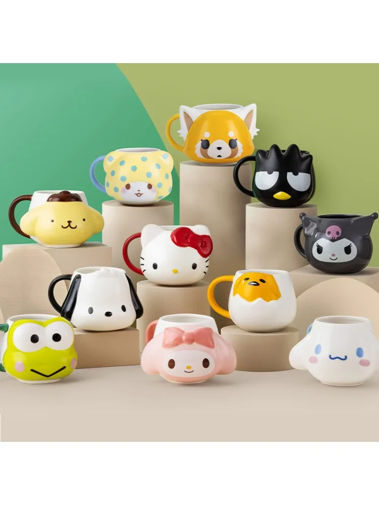 Sanrio – tasse d'eau en céramique, ma mélodie cannelle Kawaii, dessin animé créatif pour femmes, tasse à lait, tasse à café de bureau, nouvelle collection