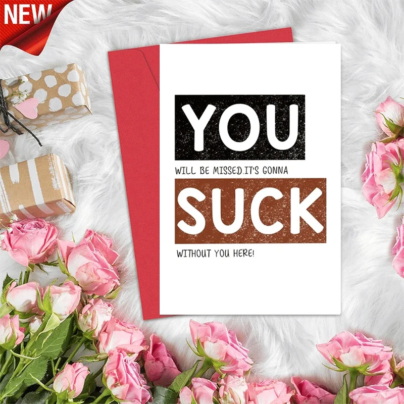 

Farewell Greeting Card, You Will Be Missed Going Away Card, Funny Leaving Card for Colleague Friend