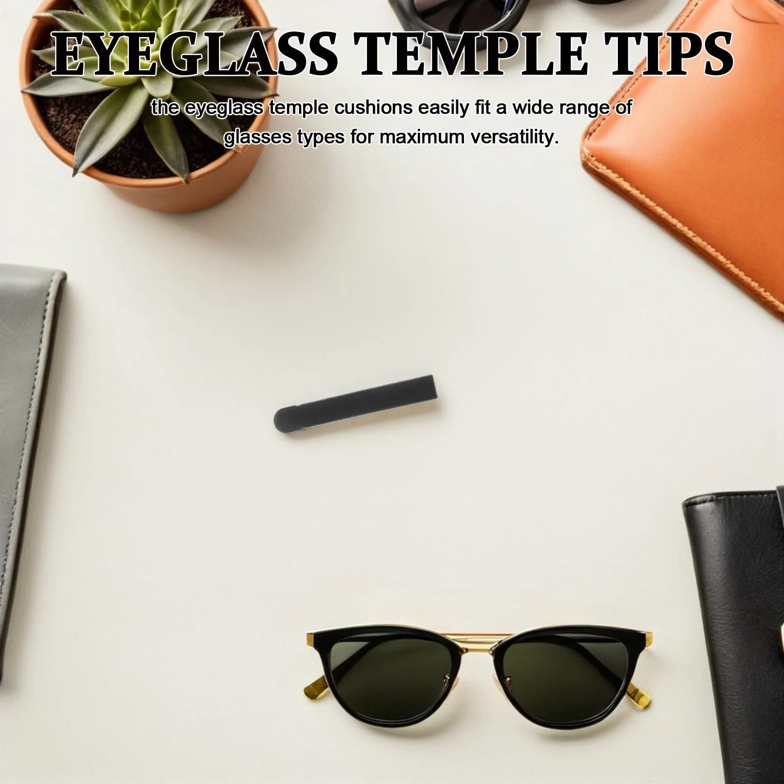 10Pairs Eyeglass Temple Tips Silicone Glasses Arm Covers Anti Slip Ear Pads for Sunglasses Reading Glasses Secure Comfort