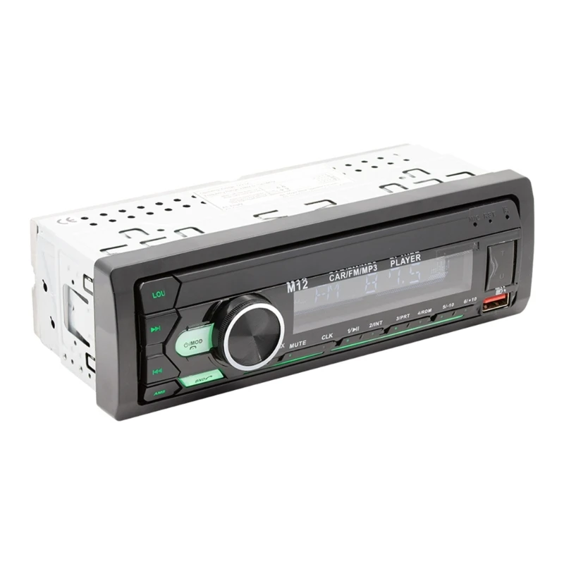 Multimedia Car Stereo - Single DIN LCD Display with Bluetooth-compatible,Hands-Free Calling, MP3/USB/Aux ,FM Receiver