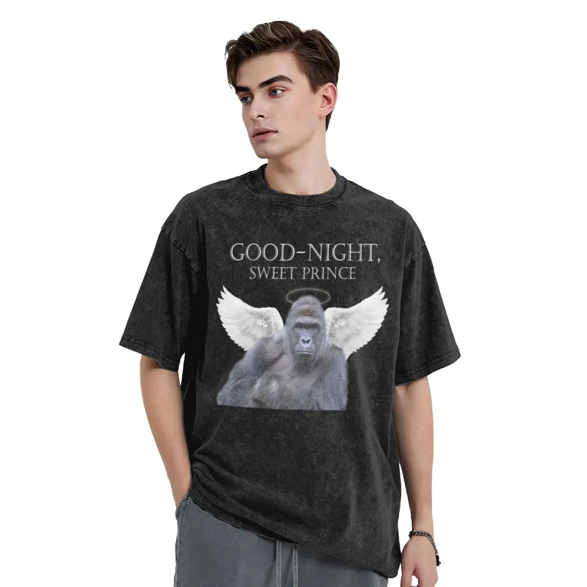 

Good-Night, Sweet Harambe T-Shirt customizeds graphics T-shirts for men cotton