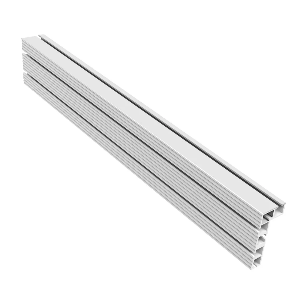 Clôture multi-piste en T en aluminium de 600MM, supports coulissants à fente en T, clôture de profil