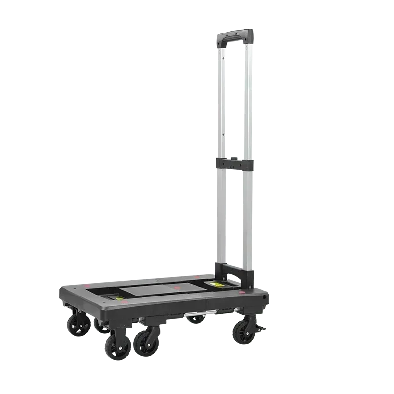 

Single Silent 150kg Heavy Dolly Truck Luggage Truck Transport Trolley Folding Platform Trolley HC-2