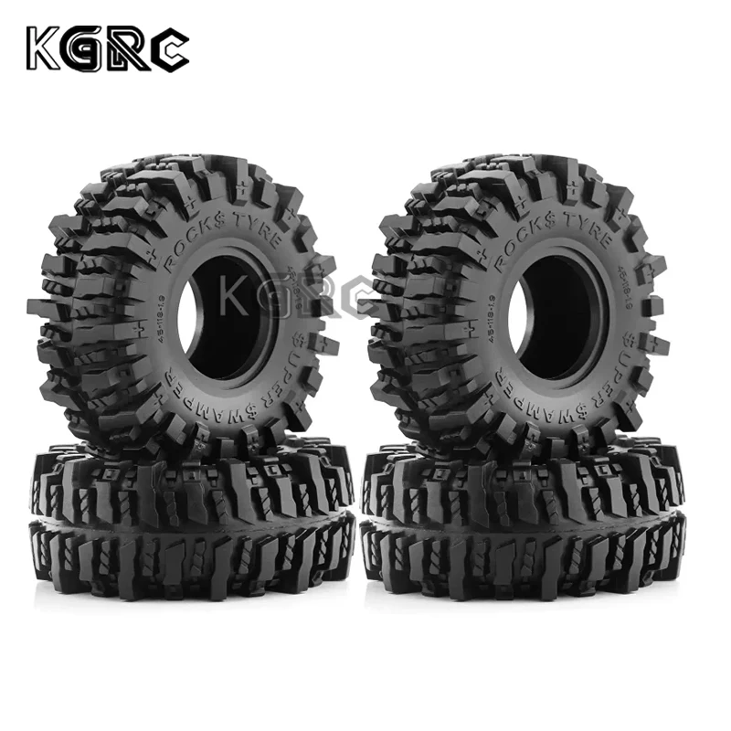 

4PCS 1.9 Rubber Tire Wheel Tyre for 1/10 RC Crawler Car Axial SCX10 Pro Capra TRX4 RC4WD D90 Redcat