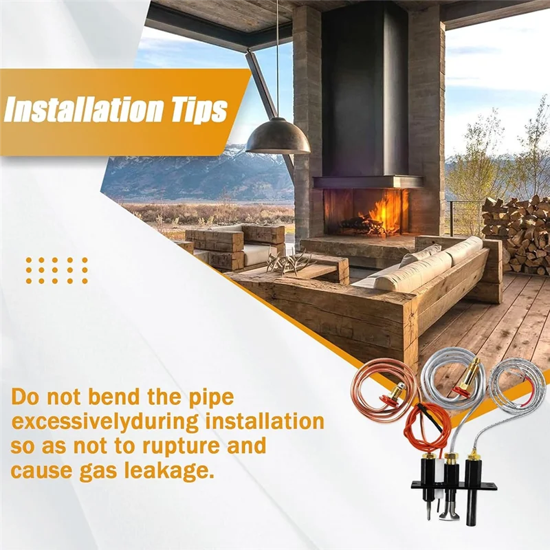 

4021-737 Камин с пропаном в сборе для Heat-N-Glo, Quadrafire, обогревателя Пилот пропанового газа в сборе 485-511A-B61B