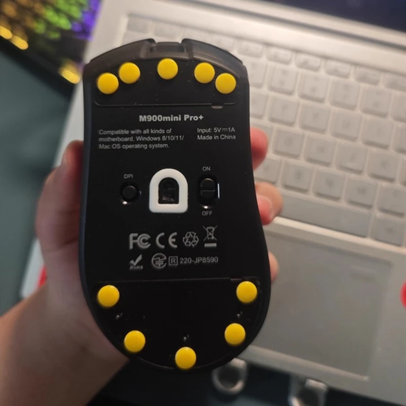 WestLab PTFE UPE+Soundproofing Foam Small Round Dots Mouse Skates Control Speed Mice Feet Glides For Cloth Hard Glass Mouse Pads