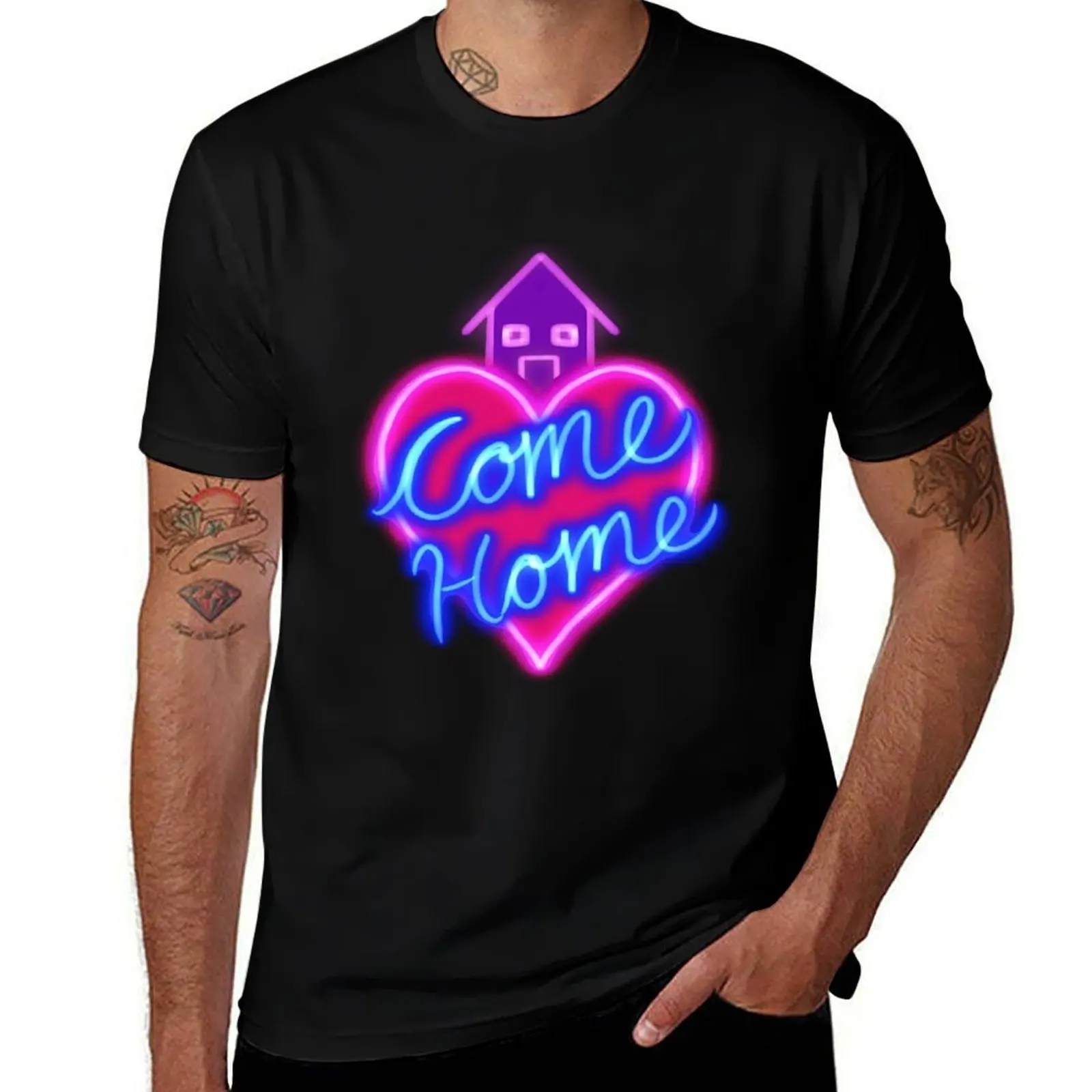 

Come Home Logo T-Shirt cheap stuff summer 2025 customs design your own sweat mens cotton t shirts