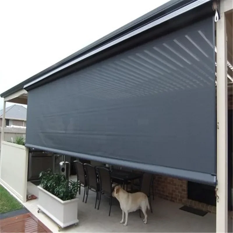 

# Hot Basden Sunscreen Fabric Industrial Product Against Strong Wind Install Outdoor Zipper Track Motorized Roller Blind