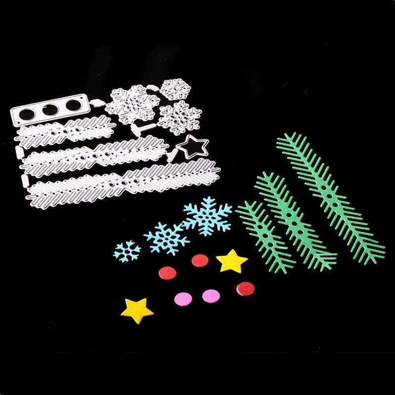2026 Cute Christmas Tree Metal Die Cutting Die Scrapbook Embossing Folder for Cutting Machine DIY Paper Template Craft Gift