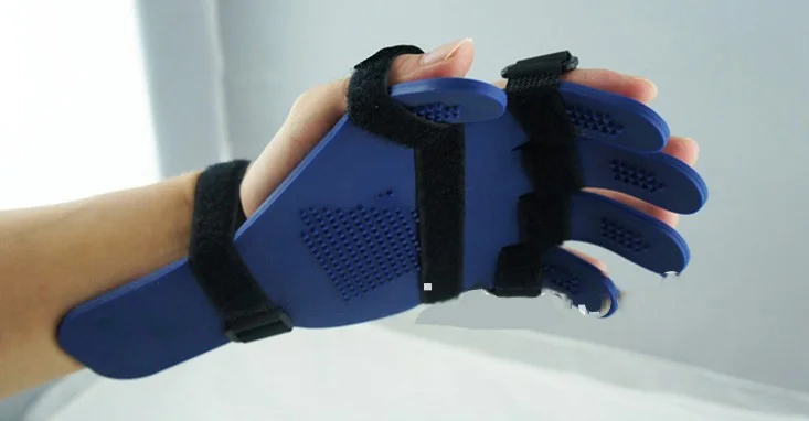 Attrezzatura per l'allenamento riabilitativo per ictus Emiplegia Piastra per mani e polsi Ortesi per dita Fissatore a sfera per mano