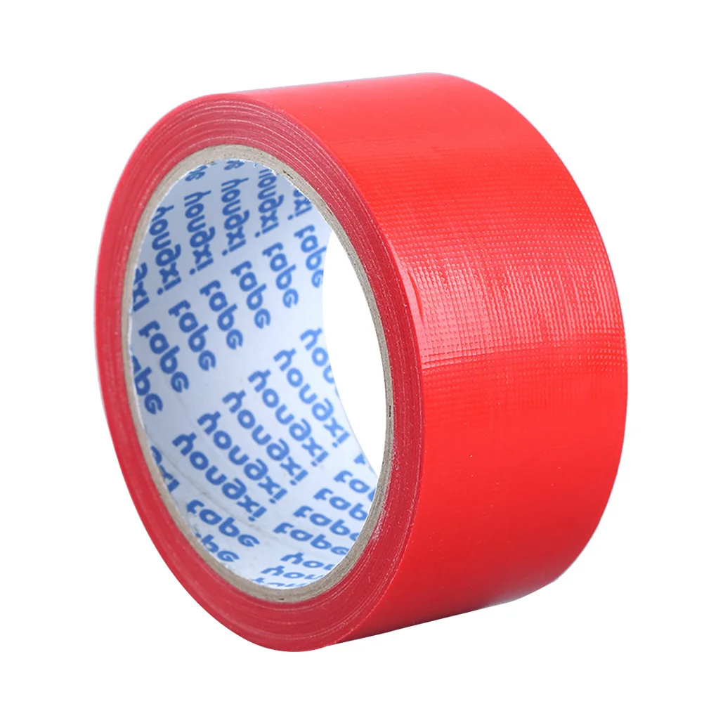 Strong Adhesive Waterproof Single-Sided Cloth Tape Red 5cmx13m for Electrical Equipment Carpet Floor DIY Stage Masking