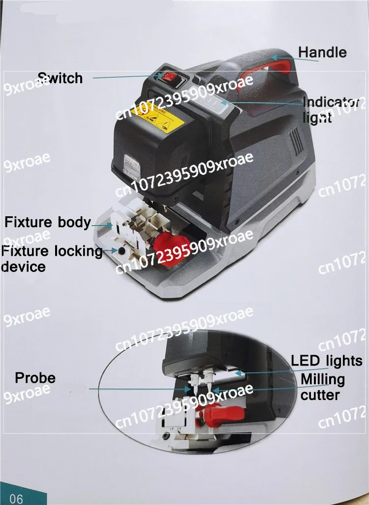 CNC Intelligente Portatile 12V APP Multifunzione Supporto Per Stampo Fisso  Macchina Chiave Funzione Bluetooth XA-006