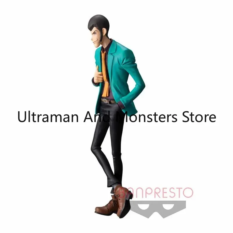 بانداي الأصلي أنيمي الشكل MSP لوبين III ألعاب شخصيات الحركة للأطفال هدية تحصيل نموذج الأخضر دعوى الحلي الدمى