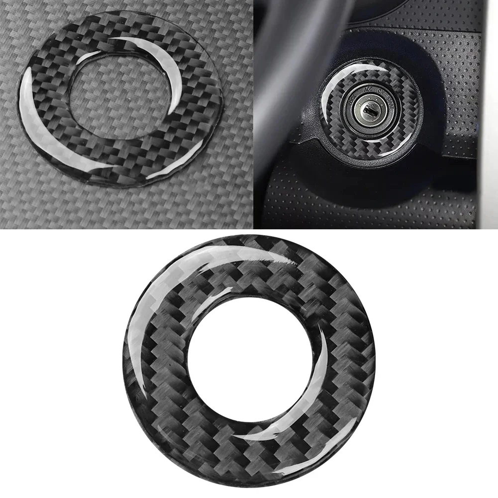 Enhance Your Car's Appearance with Carbon Fiber Engine Ignition Switch Ring Trim Fits For Toyota FJ Cruiser 2007 2021