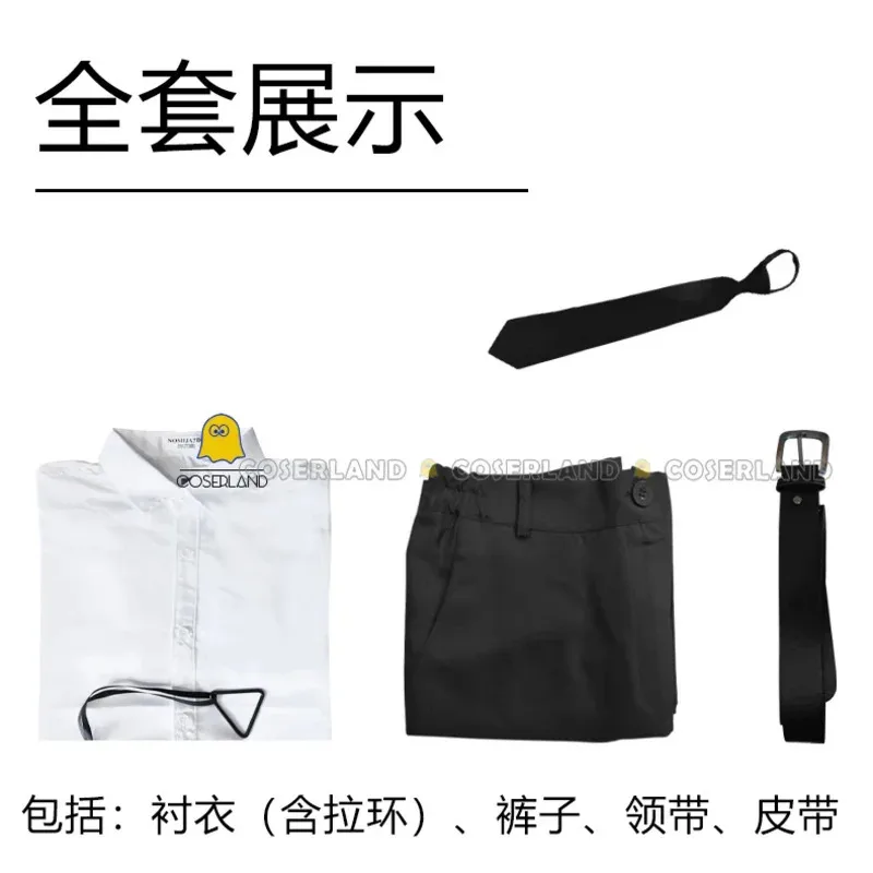 Chainsaw Man Denji Cosplay Costume Anime Wig Devil Hunter Uniform Shirt Tie Pants Suit Outfit Pochita Halloween Party For M NM31 view 3