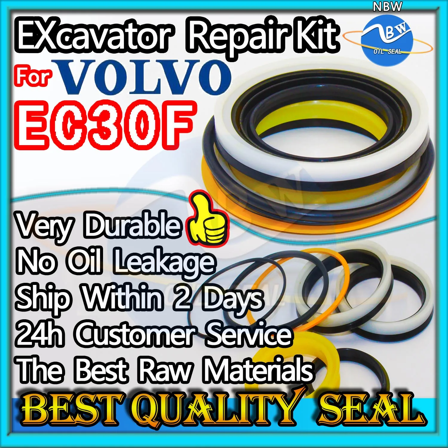 

For VOLVO EC30F High Quality Oil Seal Kit Excavator Repair Nok Washer Skf Service Orginal Quality Track Spovel Hammer Tool Set