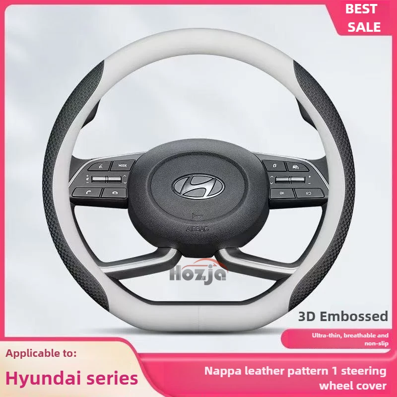 

Car Steering Wheel Cover for Hyundai I20 I30 N Line Kona Santa Fe Tucson Nx4 Grand I10 Sonata Elantra Ioniq 5 2025 Accessories
