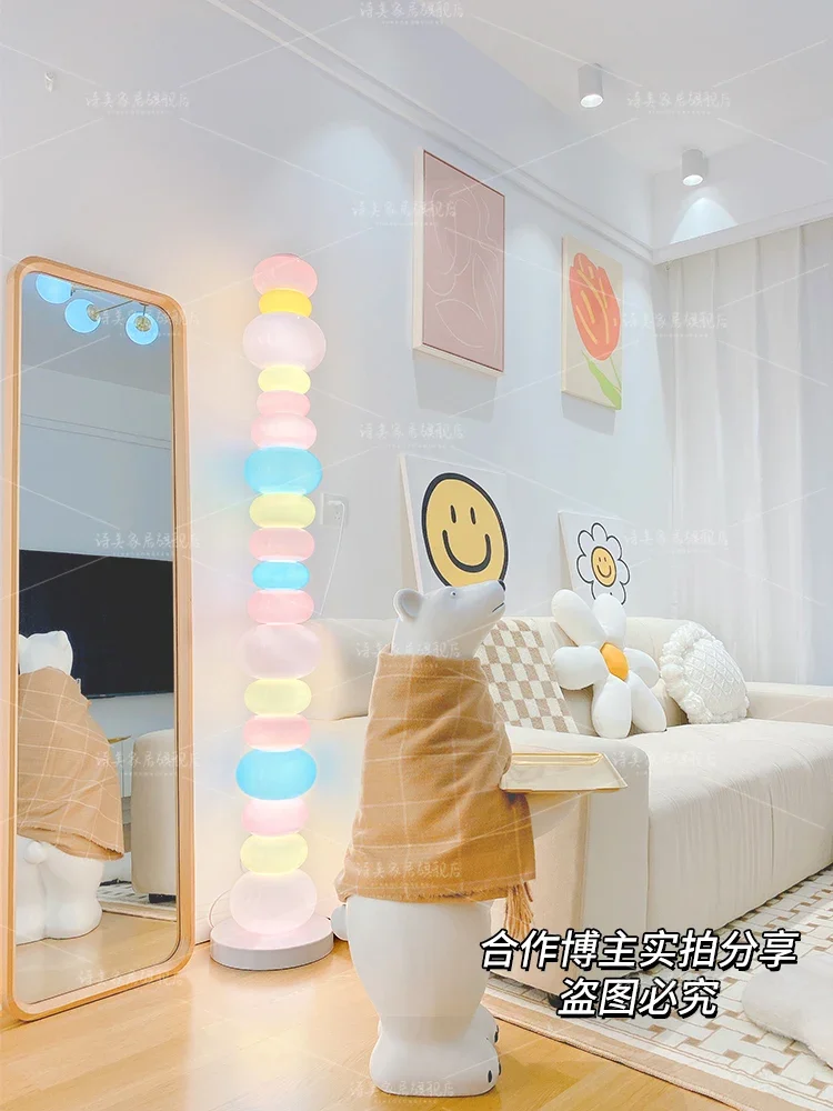 Candy Rainbow Gourd Floor Lamp Living Room Sofa Decoration Lamp Creative Children's Room Ambience Light