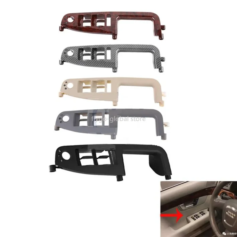 Fit for Audi A4B6B7 Front Left Door Inner Handle Door Handle Inner Armrest Door Inner Handle Switch Panel 8E1867171B