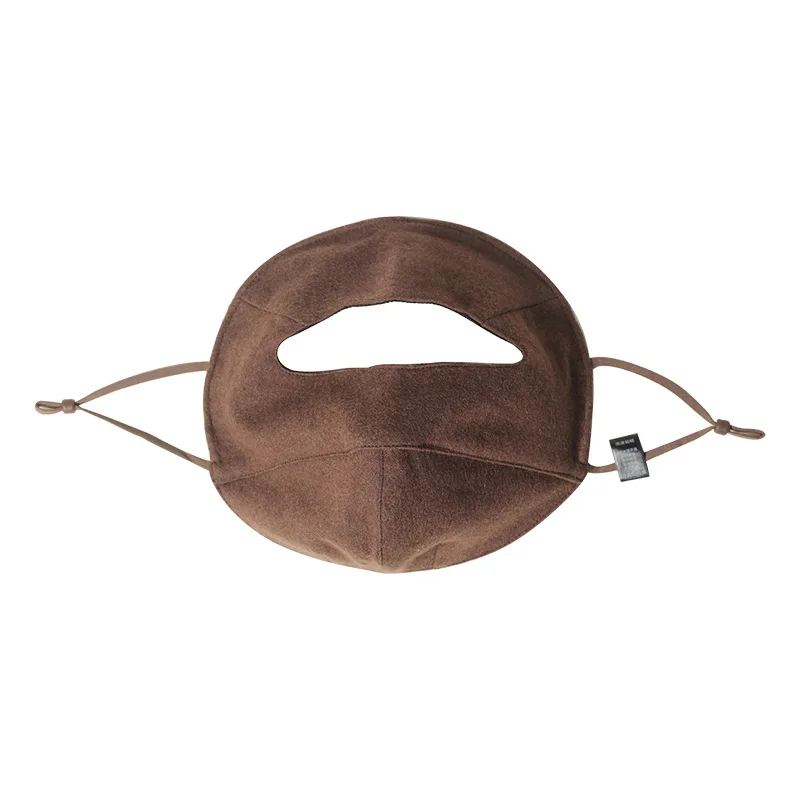 Birdtree,100% Sheep Wool Face Mask for Woman,Cold-proof ,Adult Silk Thicken Warmth Shield for Outdoor,2025 Winter New A5N530JF