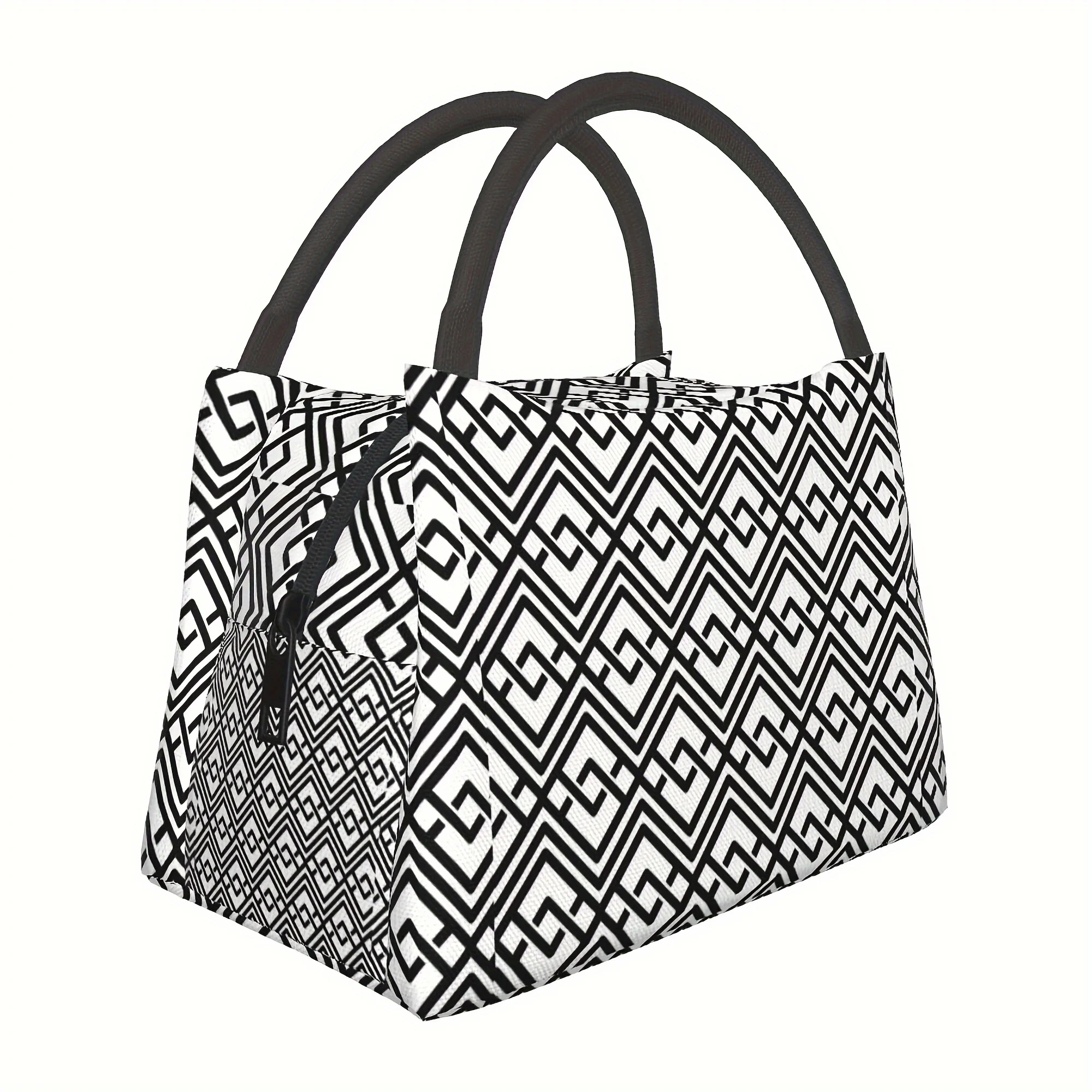 

1pc Line, Portable Reusable Cooler Bag, Insulation Lunch Bag, Essential for Camping Picnic Beach, Suitable for Home, Restaurant,