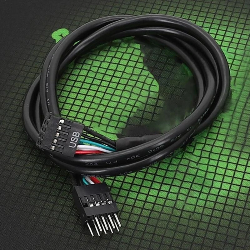 Flexible and Convenient USB Internal Motherboards Header Cable Speakers, Headphones Microphone 20/30/50/60cm best sale