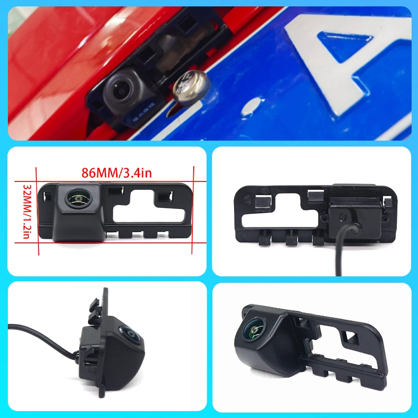 HD CCD 170° Fisheye Wide Angle Night Vision Car Rear View Wireless Camera For Honda Civic MK8 2006 2007 2008 2009 2010 2011