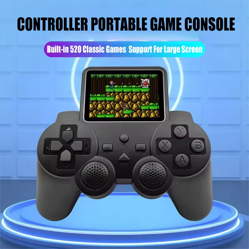 جهاز ألعاب S10 Mini Retro - 520 لعبة كلاسيكية، مشغل مزدوج، اتصال AV، للسفر واللعب المنزلي #1