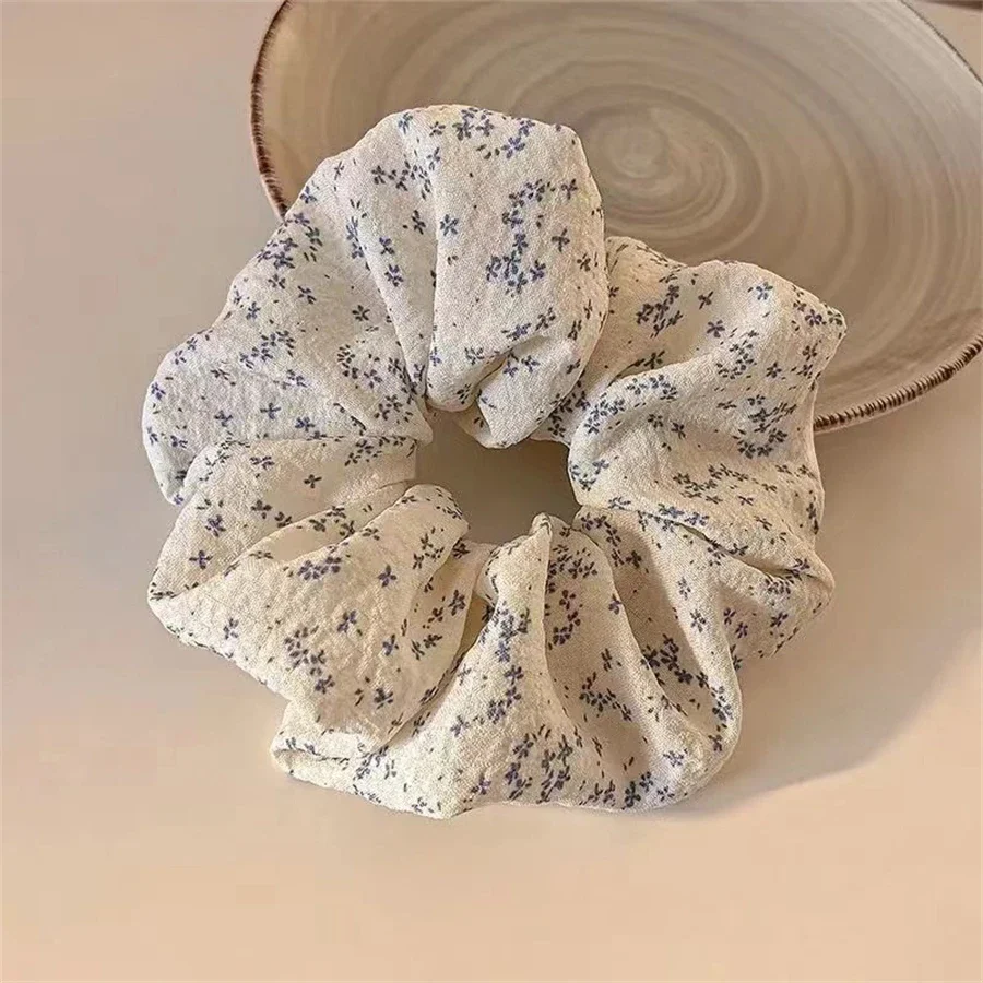 1 قطعة الحلو لطيف طباعة الأزهار Scrunchies للنساء تمتد إكسسوارات الشعر شريط مطاطي مرن حبل أغطية الرأس مجموعة إكسسوارات الشعر