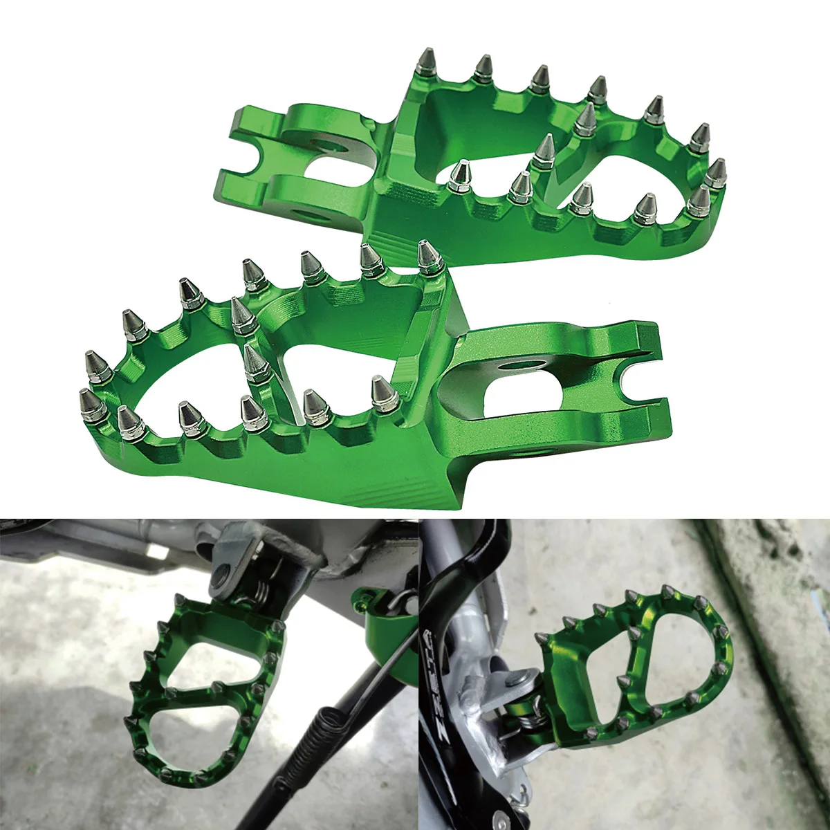 Motorcycle CNC Rests Pedals Footpegs Foot Pegs For Kawasaki KX250F KX450F KX250X KX450X KLX450R KX 250F 450F 2006-2021 2022 2023