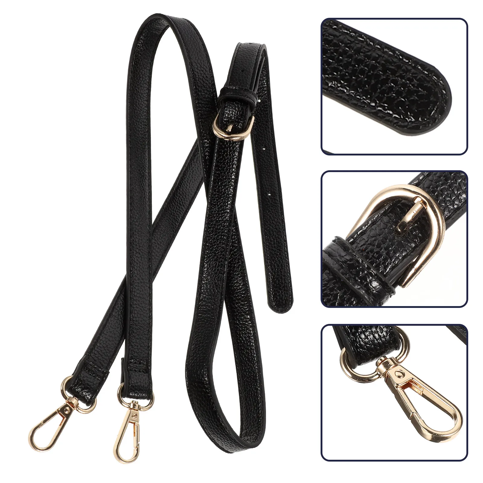 

Adjustable Shoulder Strap for Handbag Crossbody Bag Messenger Bag Replacement with Double Clasp Buckle Fashion Accessory