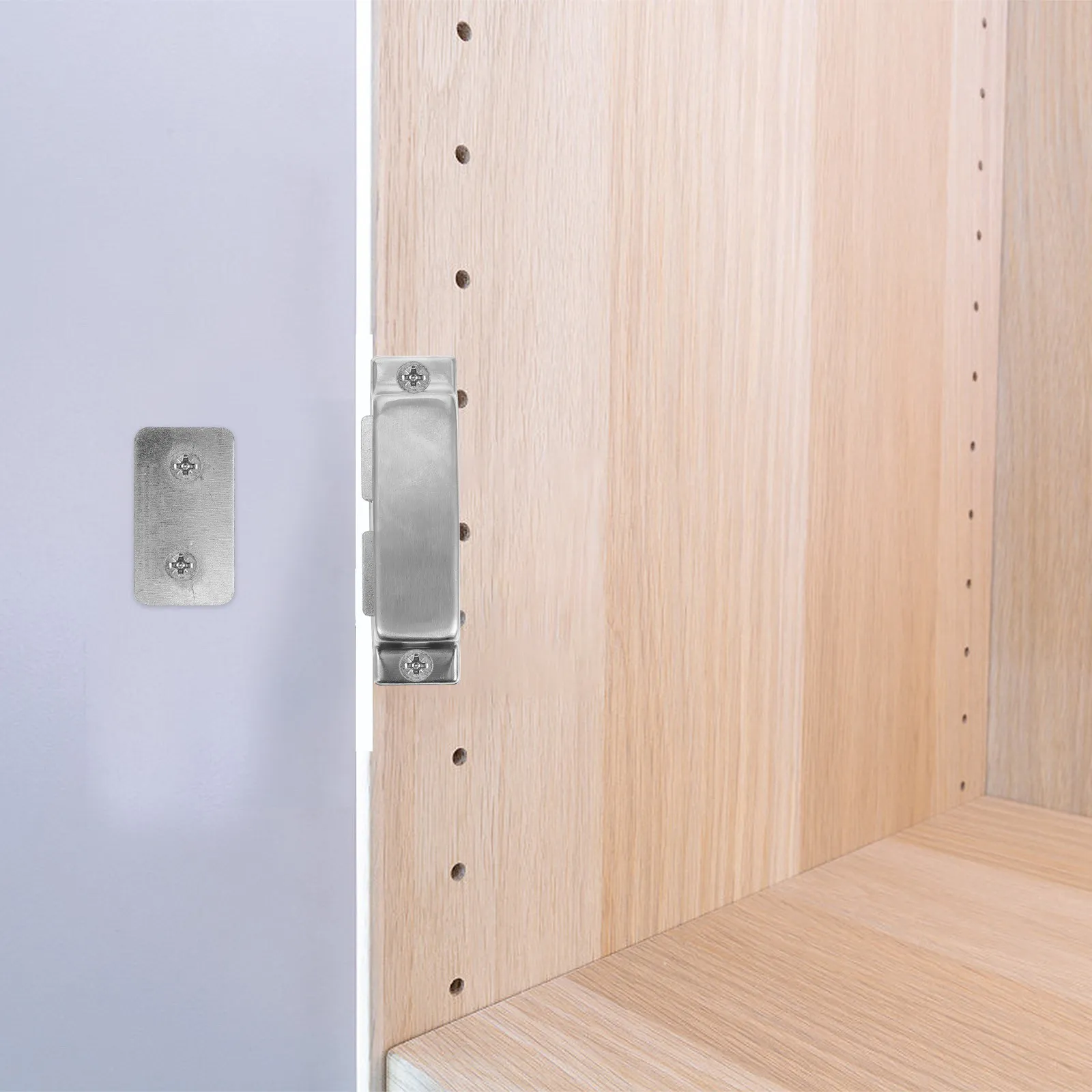 

4pcs Magnetic Cabinet Door Catch Stainless Steel Heavy Duty Furniture Hardware Strong Magnets For Cupboard Wardrobe Closet