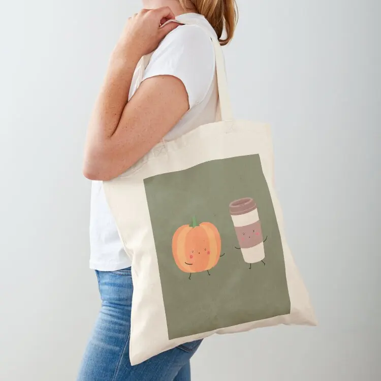 

Pumpkin latte Tote Bag personalized tote Fabric bag Shopping bags hand bag ladies