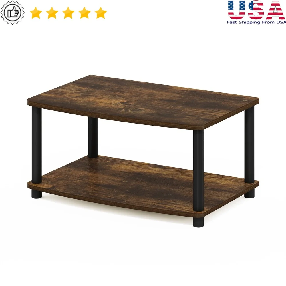 

Без инструментов, 2-уровневая приподнятая подставка для телевизора, открытая полка для дисплея, прочные трубки из ПВХ, композитное дерево, простая сборка, хранение домашней мебели