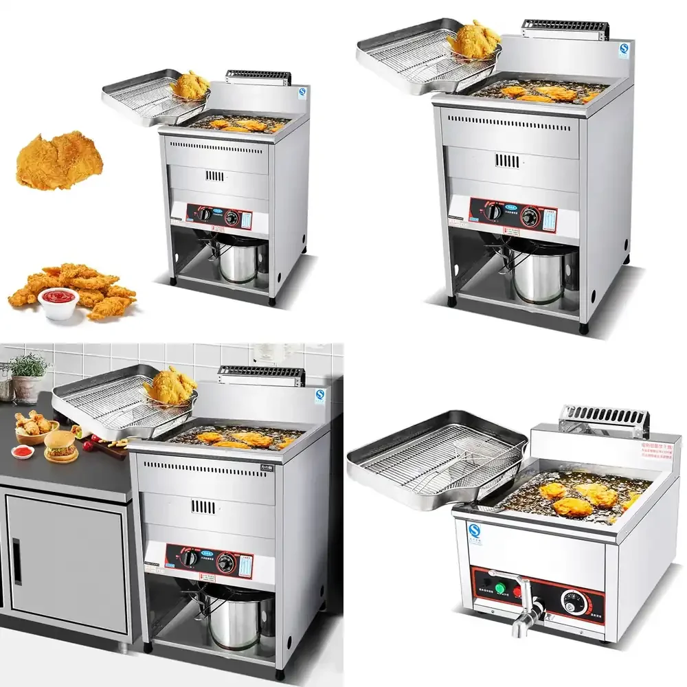 

Customizable popularCommercial Whole Chicken Deep Fryer Chicken-row Broaster Frying Oil Filter Chicken Fryer Machine