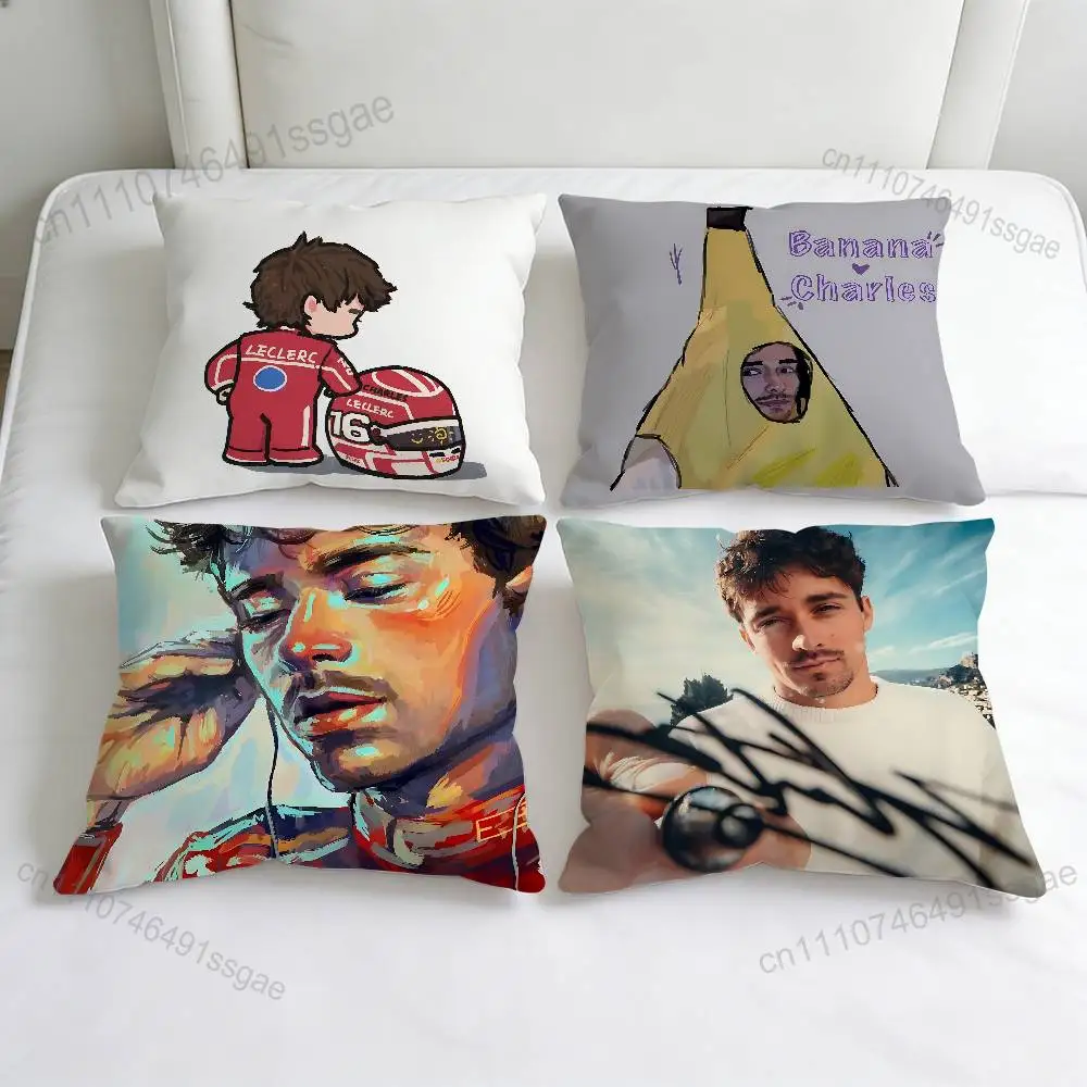 

Cute C-Charles L-Leclerc 16 Square Pillow Case Soft Decorative Throw Pillow Cover for Home Sofa Bed