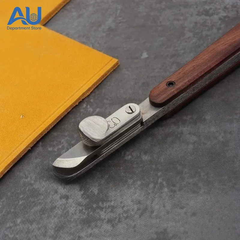 Adjustable Spacing 0.3-5.8mm Leather Edge Stitcher DIY Tool T20 for Handmade Leathercraft