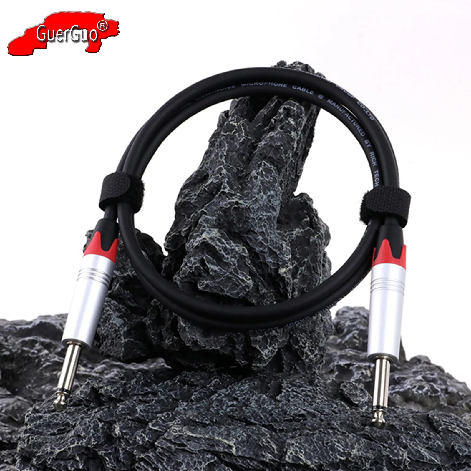 

6.35mm Guitar Cable,6.35mm Mono Jack 1/4" TS Cord Male to Male Musical Instrument Parts for Amp Electric Guitar Keyboard Speaker