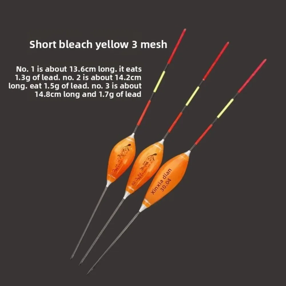 3pcs Indicator Rocky Fishing Lure Float Slip Drift Tube Eye-catching Triangle Tail Floats Bobbers Sensitive Eye-catching 3