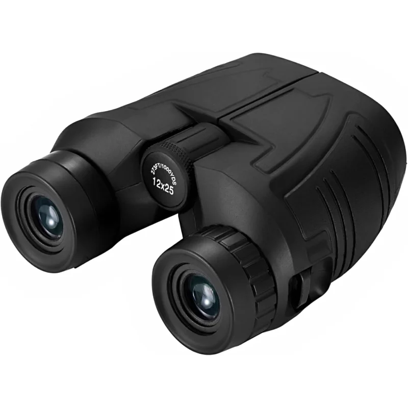 منظار مدمج 12 × 25 للبالغين والأطفال، عدسة كبيرة مقاومة للماء، تركيز سهل عالي الطاقة لمشاهدة الطيور، في الهواء الطلق