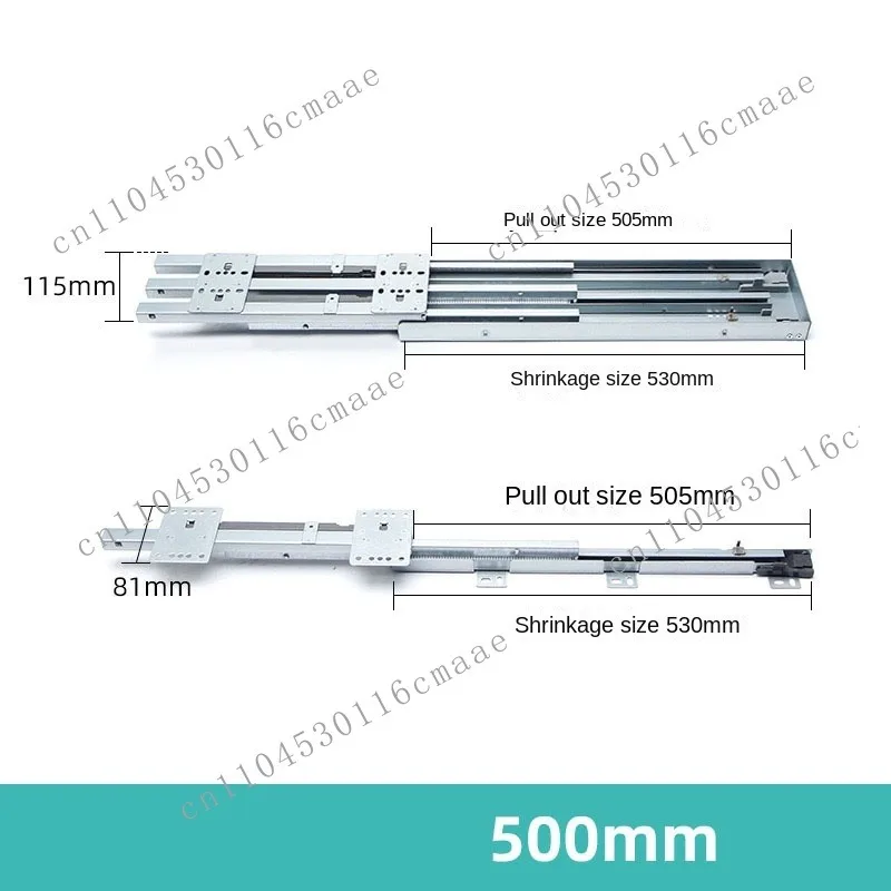 NEW  High Deep Cabinets Wardrobe Rail Slides Damping Buffering for Floor Ceiling Mount Heavy-Duty Slide Rails